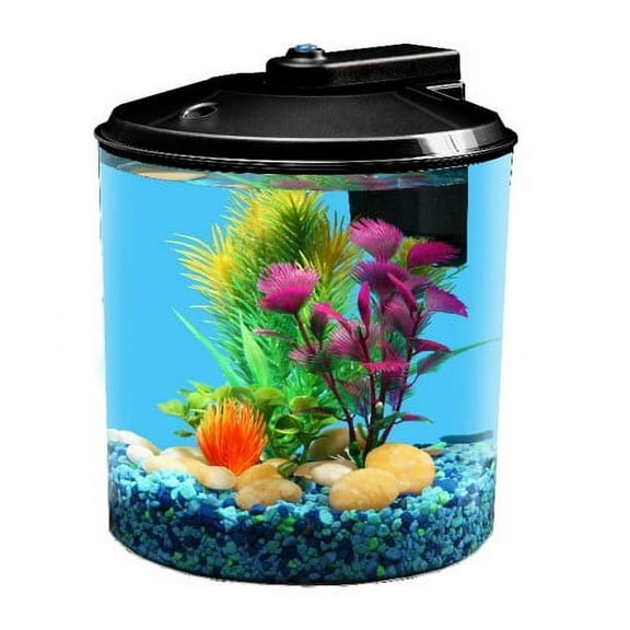 Aqua Culture 1.5-Gallon Aquarium Starter Kit Plastic, LED Lighting and Power Filter