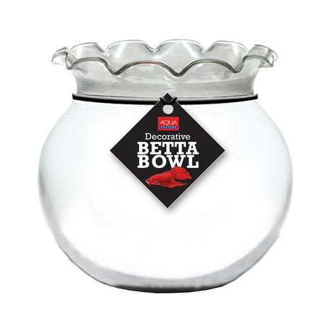 Aqua Culture 1 Gallon Betta Bowl, Impact-Resistant Plastic