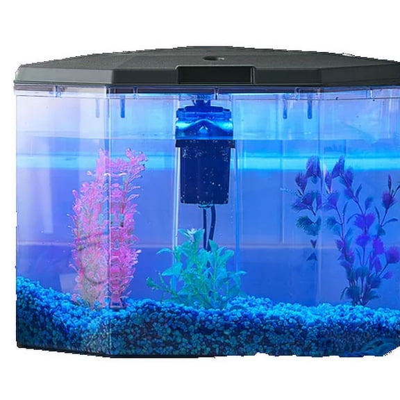Aqua Culture 6.5-Gal Semi-Hex Aquarium Kit with LED Lighting