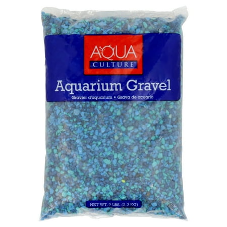 Aqua Culture Aquarium Gravel, Blue, 5-Pound