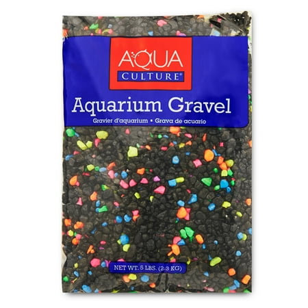 Aqua Culture Aquarium Gravel Mix, Neon Starry Night, 5-Pound