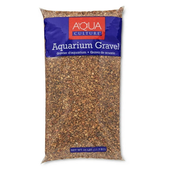 Aqua Culture Fish Aquarium Gravel, Natural Multicolor, 25 lb