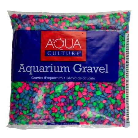 Aqua Culture Aquarium Gravel, Rainbow, 2 lb