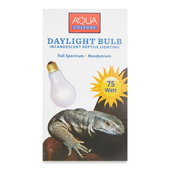 Aqua Culture Daylight Bulb Incandescent Reptile Lighting, 75-Watt