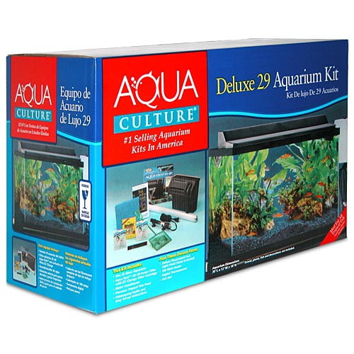 Aqua Culture Deluxe Aquarium Kit, 29 Gal. - Walmart.com