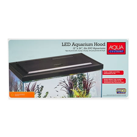 Aqua Culture 20/55 Gallon Fish Tank Hood with LED Light