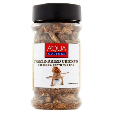 Aqua Culture Freeze-Dried Crickets for Birds, Reptiles & Fish, 1.2 Oz