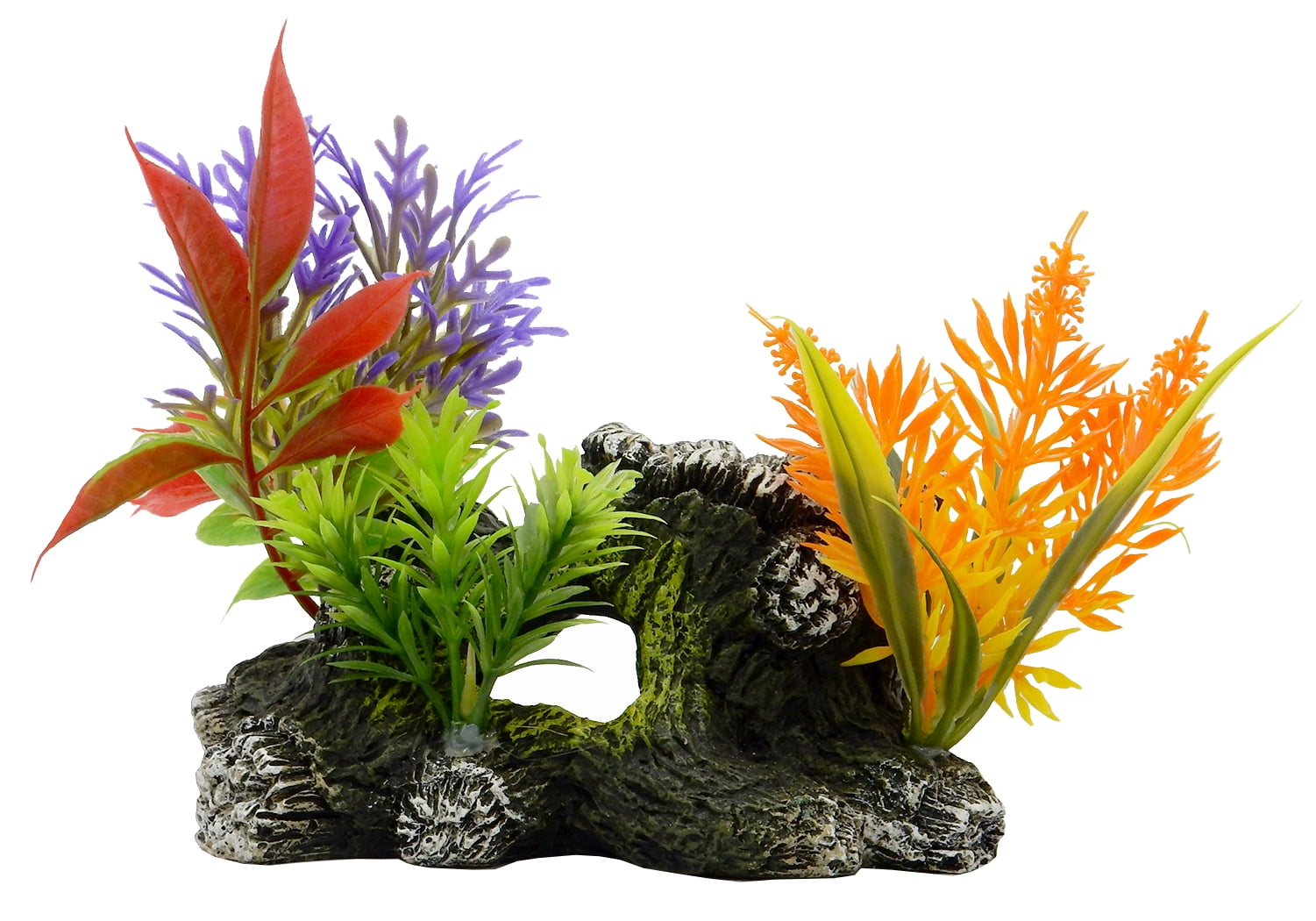 Aqua Culture Medium Wood-Look Aquarium Ornament, Multicolor