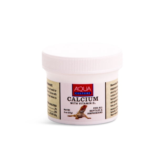 Picture of Aqua Culture Premium Calcium Supplement with Vitamin D3 for Reptiles, 2 ...