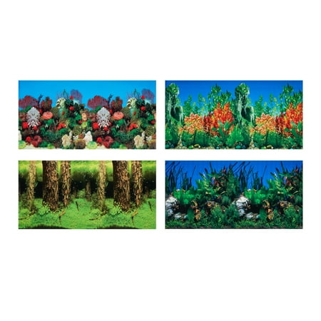 Aqua Culture Two-Sided Aquarium Background, 55 Gallon Tanks