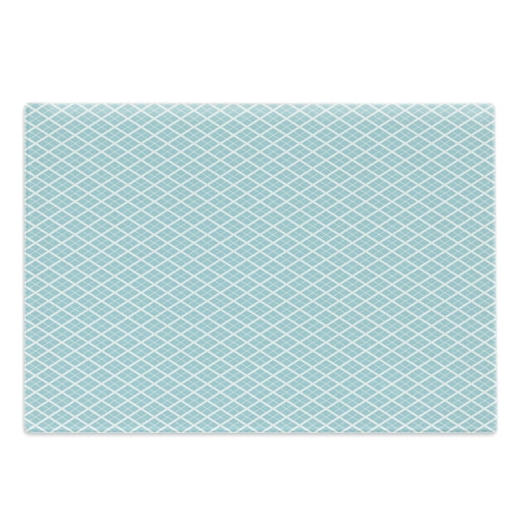Aqua Cutting Board, Ocean Themed Pattern Swirled Waves Seascape in Oviform Maritime Surfing Design, Decorative Tempered Glass Cutting and Serving Board, Large Size, Pale Blue White, by Ambesonne