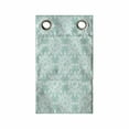 thumbnail image 1 of Aqua Damask Hanging Pocket Organizer, Vintage Lace Look Rhythmic Delicate Motif in Green Tones Monochrome Print, Printed Polyester Storage Bag with Pockets, 9" x 27", Seafoam White, 1 of 2