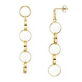 thumbnail image 1 of Aqua Delicate Hoop Earring (Gold), 1 of 2