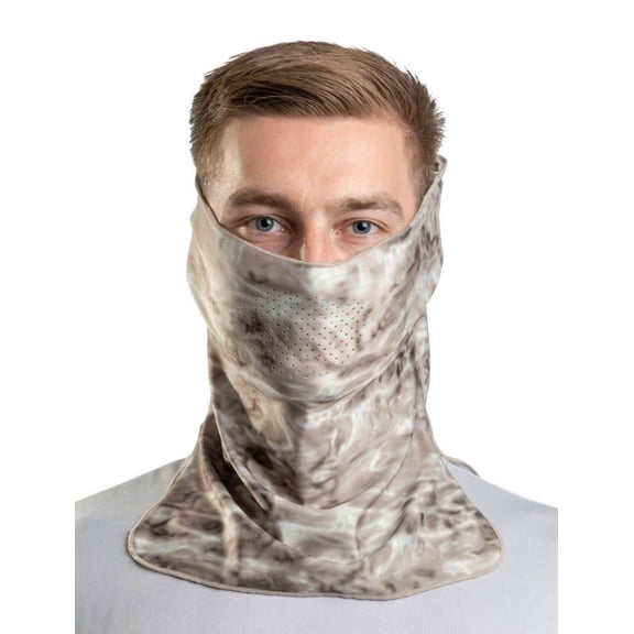 Aqua Design Adjustable Size Multipurpose Face Sports Water Camo Sun Protection Mask Breathing Holes Shield Pro+ Tube