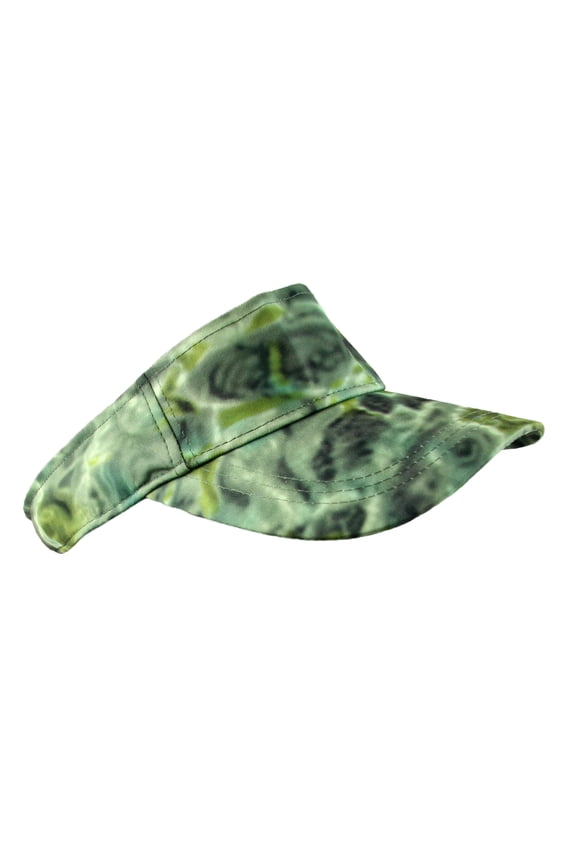 Camo UPF Sun Protection Sports Visor: Green Bayou