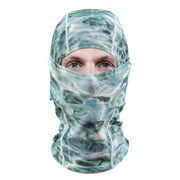 Aqua Design: Cool Weather Mens Face Mask UPF50+ Sun Wind Helmet Liner Balaclava; Aqua Sky