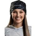 thumbnail image 1 of Aqua Design Fleece Stocking Hat Cold Weather Beanie for Women: Reversible Black Water or Black, Size: One Size Fits Most, 1 of 6