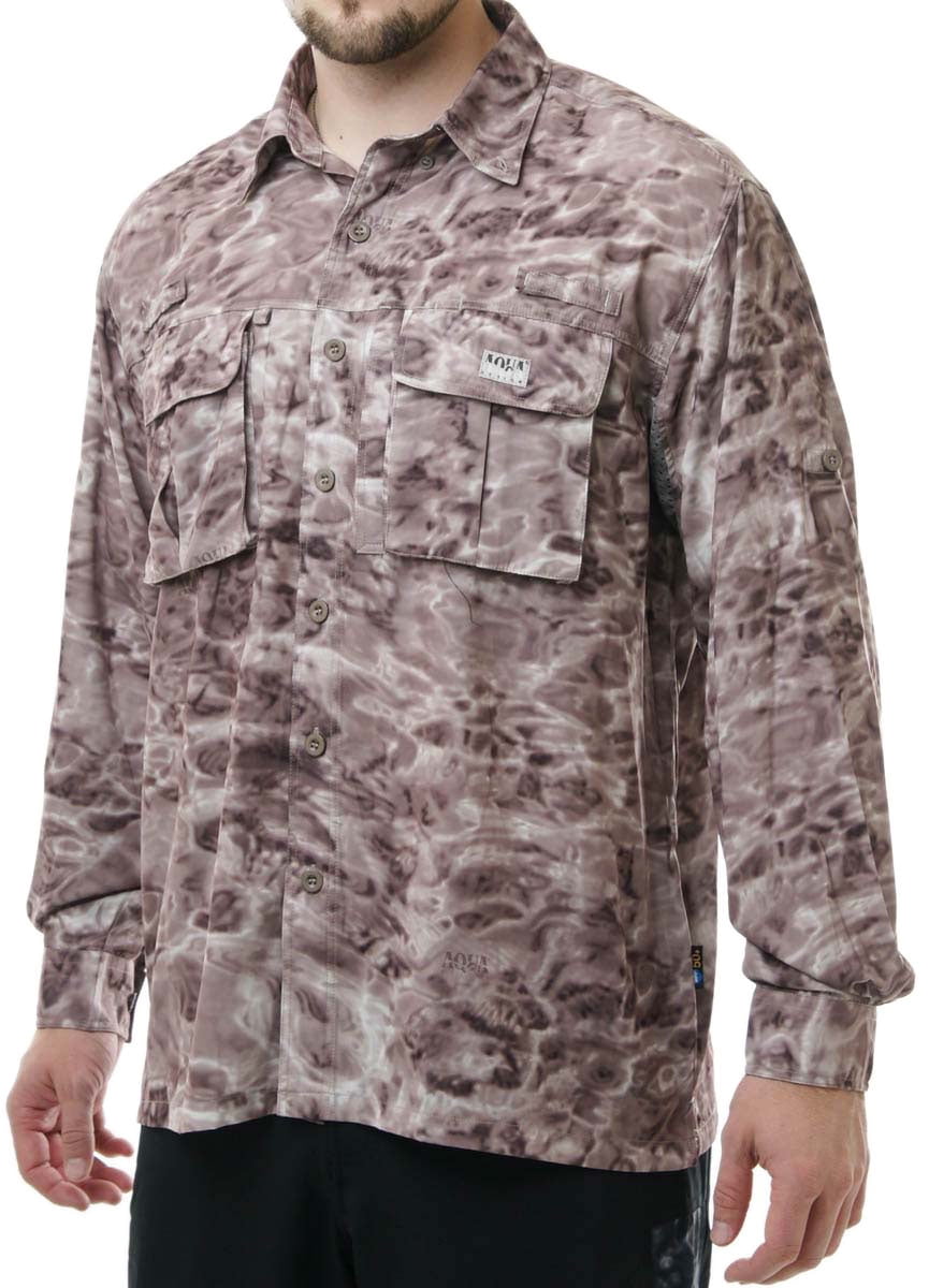  Aqua Design Mens StormShield Camo Fishing Rain Jacket, Aqua  Sky, L : Sports & Outdoors