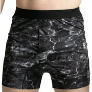 Aqua Design Mens Underwear Boxer Briefs: Black Water Size 38