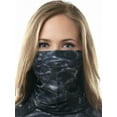 thumbnail image 1 of Aqua Design Neck Gaiter Face Mask For Women Washable Breathable Cloth: Aqua Design Balaclava: Black Water size Medium, 1 of 7