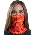 thumbnail image 1 of Aqua Design Neck Gaiter Face Mask For Women Washable Breathable Cloth: Aqua Design Balaclava: Liquid Lava size Large, 1 of 7