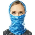 thumbnail image 1 of Aqua Design Neck Gaiter Face Mask For Women Washable Breathable Cloth: Aqua Design Balaclava: Royal Ripple size 2X-Large, 1 of 7