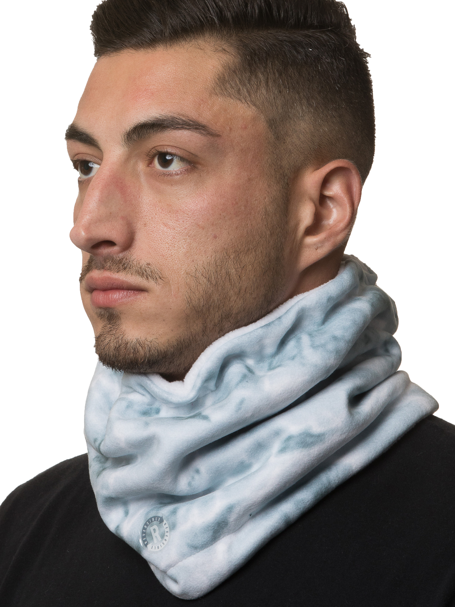 Aqua Design Neck Warmer Men Gaiter: Winter Cold Weather Camo Fleece Face Mask: Snow - image 1 of 6