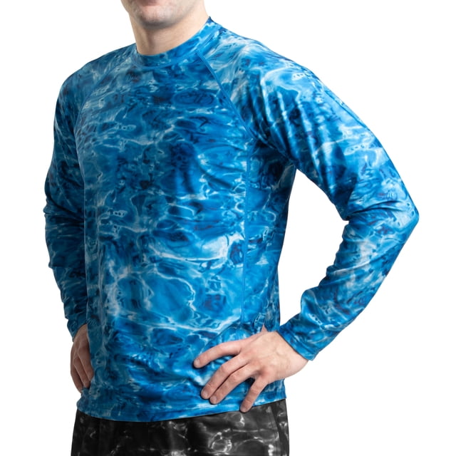 Aqua Design Rash Guard Men: UPF 50+ Long Sleeve Rashguard Swim Shirts ...
