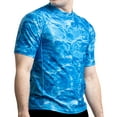 thumbnail image 1 of Aqua Design Rash Guard Men: UPF 50+ Short Sleeve Rashguard Swim Shirts for Men: Royal Ripple size Medium, 1 of 6