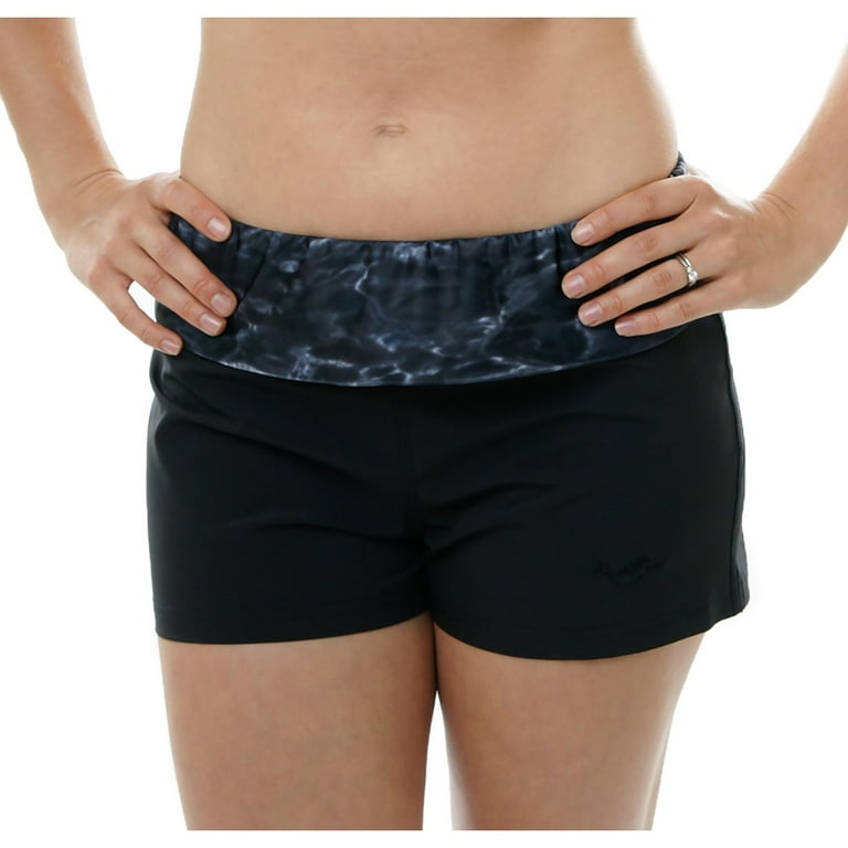 Black swimming deals shorts ladies