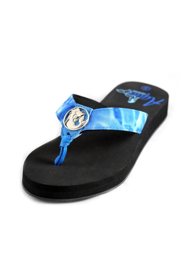 Women's Marina Flip Flop Sandal: Royal Ripple/Black size 5