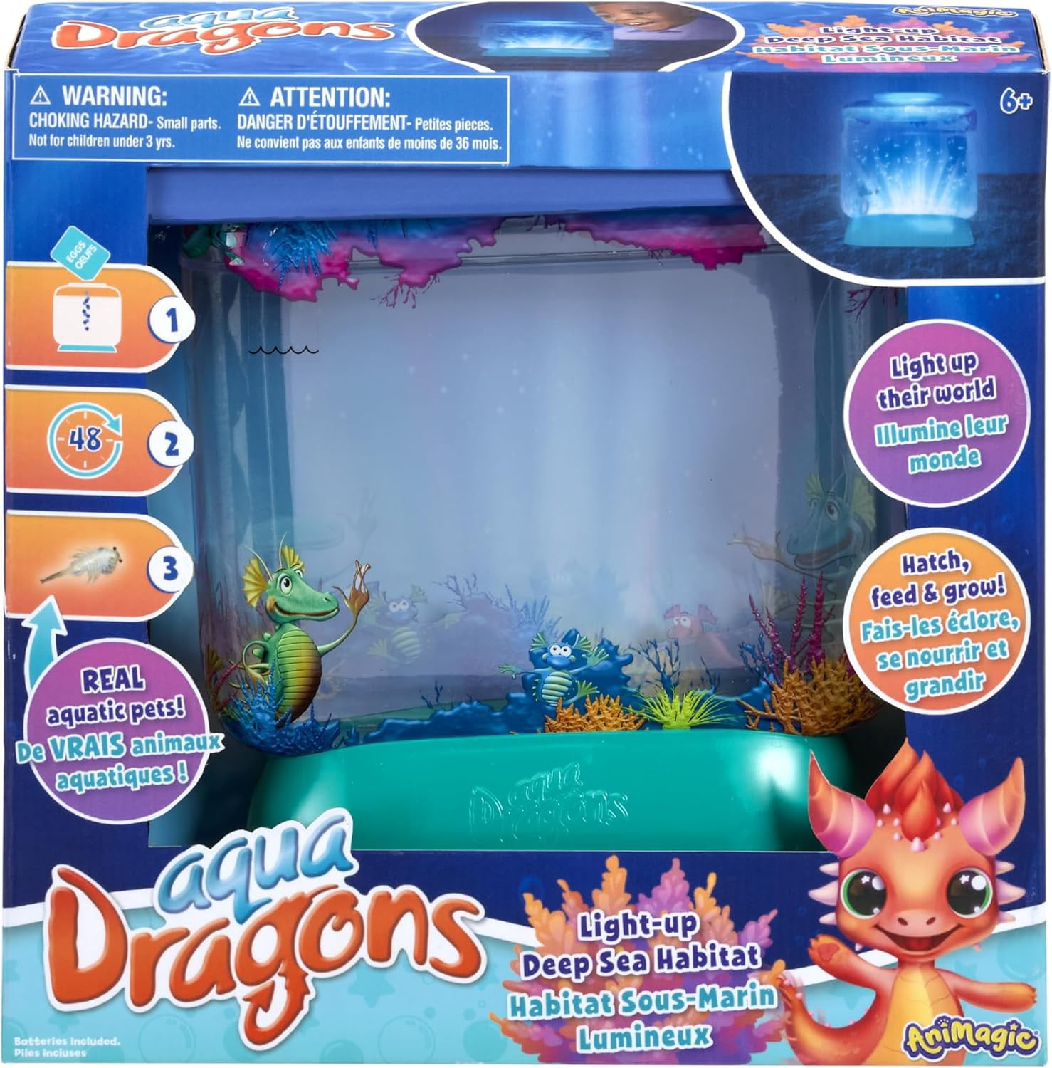 Goliath Aqua Dragons Light-Up Deep Sea Habitat Set with LED light