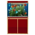 thumbnail image 1 of Aqua Dream 100 Gallon Tempered Glass All-in-one Aquarium Red and Gold, 1 of 8