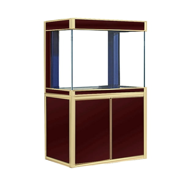 Aqua Dream 100 Gallon Tempered Glass All-in-one Aquarium Red and Gold