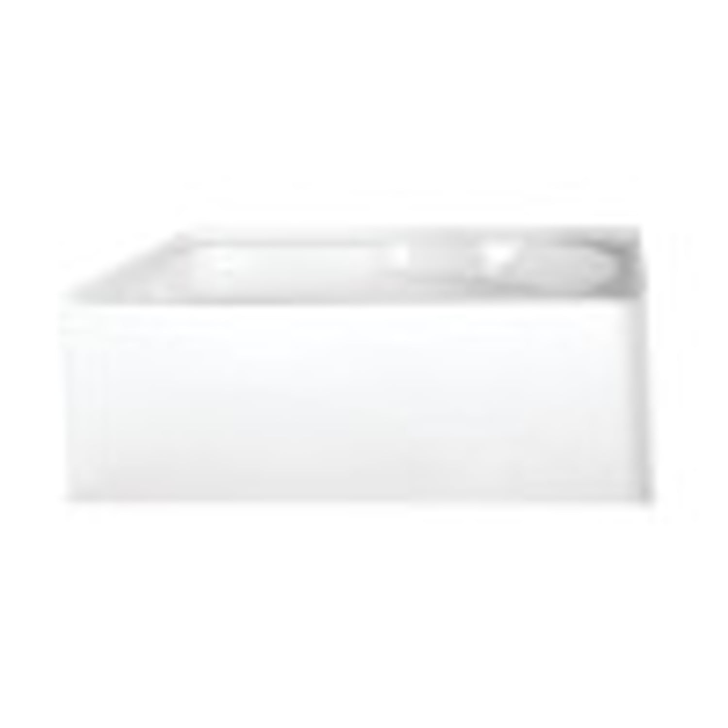 Aqua Eden 60-Inch White Acrylic Alcove Bathtub with Anti-Skid