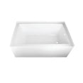 thumbnail image 1 of Aqua Eden VTAP603622R 60-Inch Acrylic Rectangular 3-Wall Alcove Tub, Right Hand Drain in Glossy White, 1 of 12