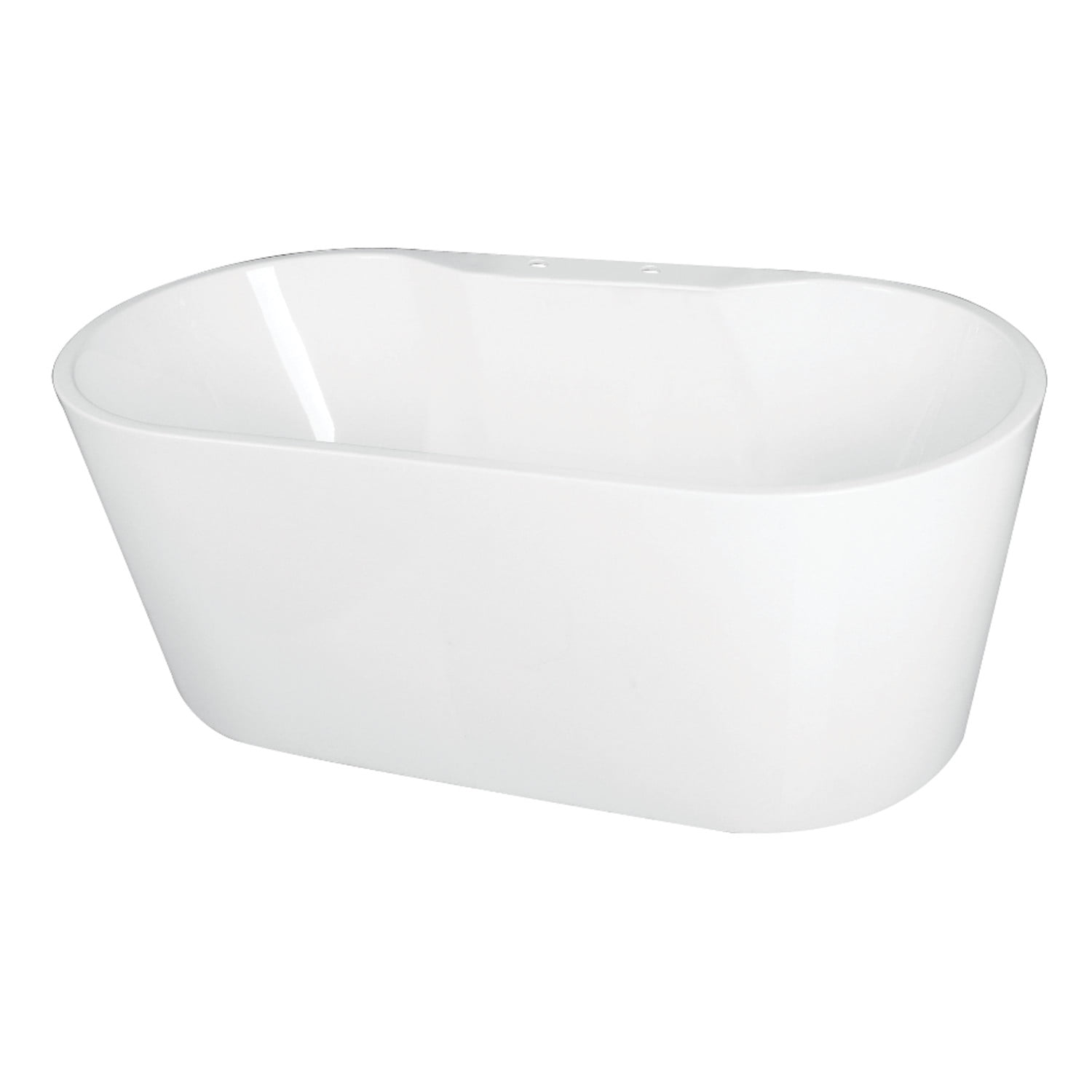 Aqua Eden 55-Inch White Acrylic Freestanding Tub