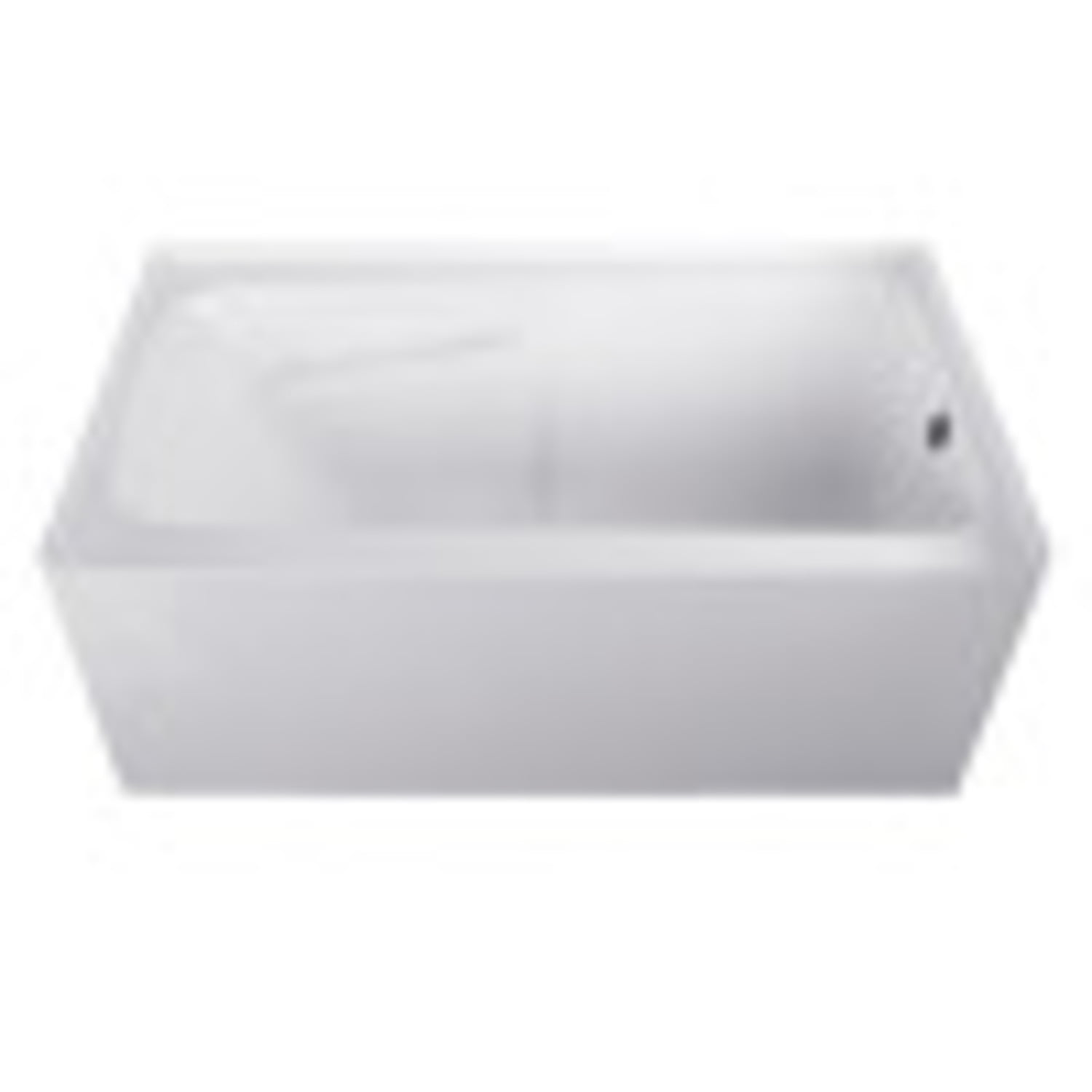 Aqua Eden 54-Inch White Acrylic Alcove Tub with Arm Rest