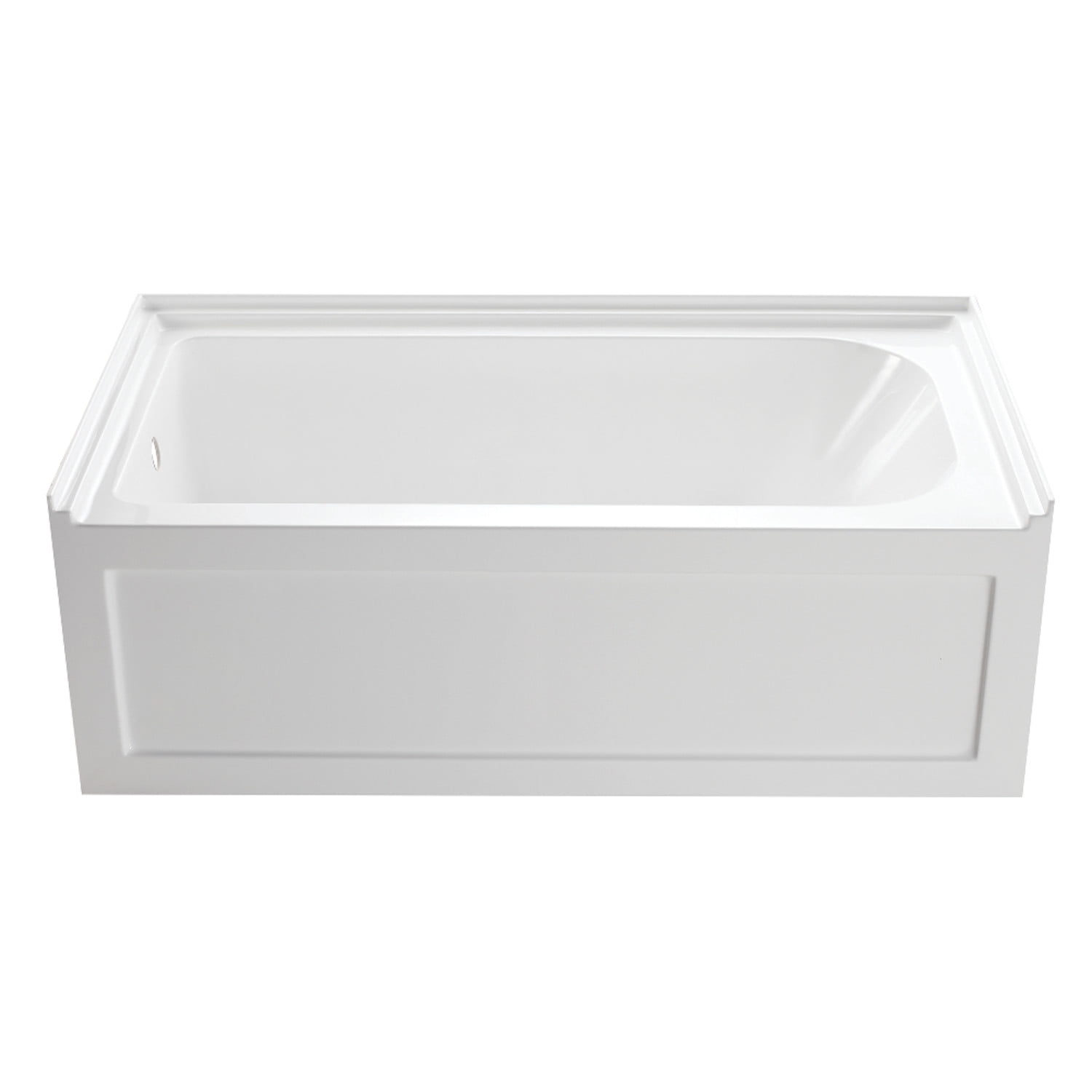 Aqua Eden VTAP6032L21A Oriel 60Inch AntiSkid Acrylic Alcove Tub with