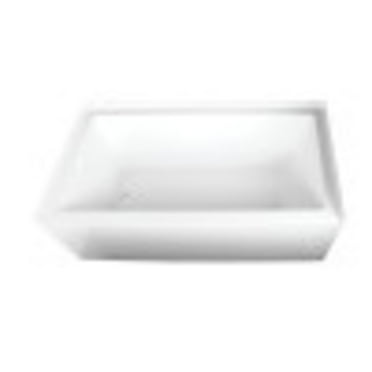 Aqua Eden VTAP663222L 66-Inch Acrylic 3-Wall Alcove Tub with Left Hand Drain, White
