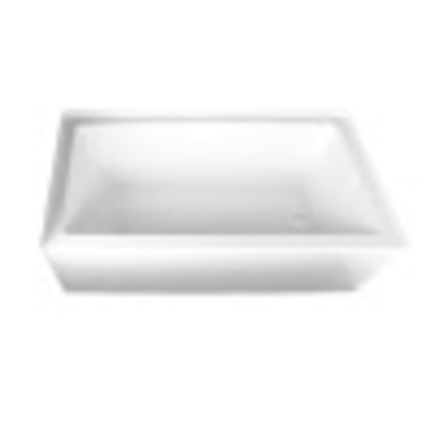 Aqua Eden 66-Inch White Acrylic Alcove Tub with Right Drain
