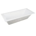 thumbnail image 1 of Aqua Eden VTPN593017 59-Inch Acrylic Rectangular Drop-In Tub with Reversible Drain in Glossy White, 1 of 4