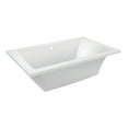thumbnail image 1 of Aqua Eden VTPN593619C 59" Acrylic Rectangular Drop-In Tub with Reversible Drain, Glossy White, 1 of 7