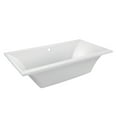 thumbnail image 1 of Aqua Eden VTPN673619C 67-Inch Acrylic Rectangular Drop-In Tub with Reversible Drain in Glossy White, 1 of 7