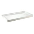 thumbnail image 1 of Aqua Eden Dominica Right Drain 60" x 32" Single Threshold Rectangular Shower Base, White, 1 of 3