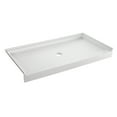 thumbnail image 1 of Aqua Eden VTSB60326C Bonaire 60" x 32" Anti-Skid Single Threshold Shower Base with Center Drain Hole, White, 1 of 3