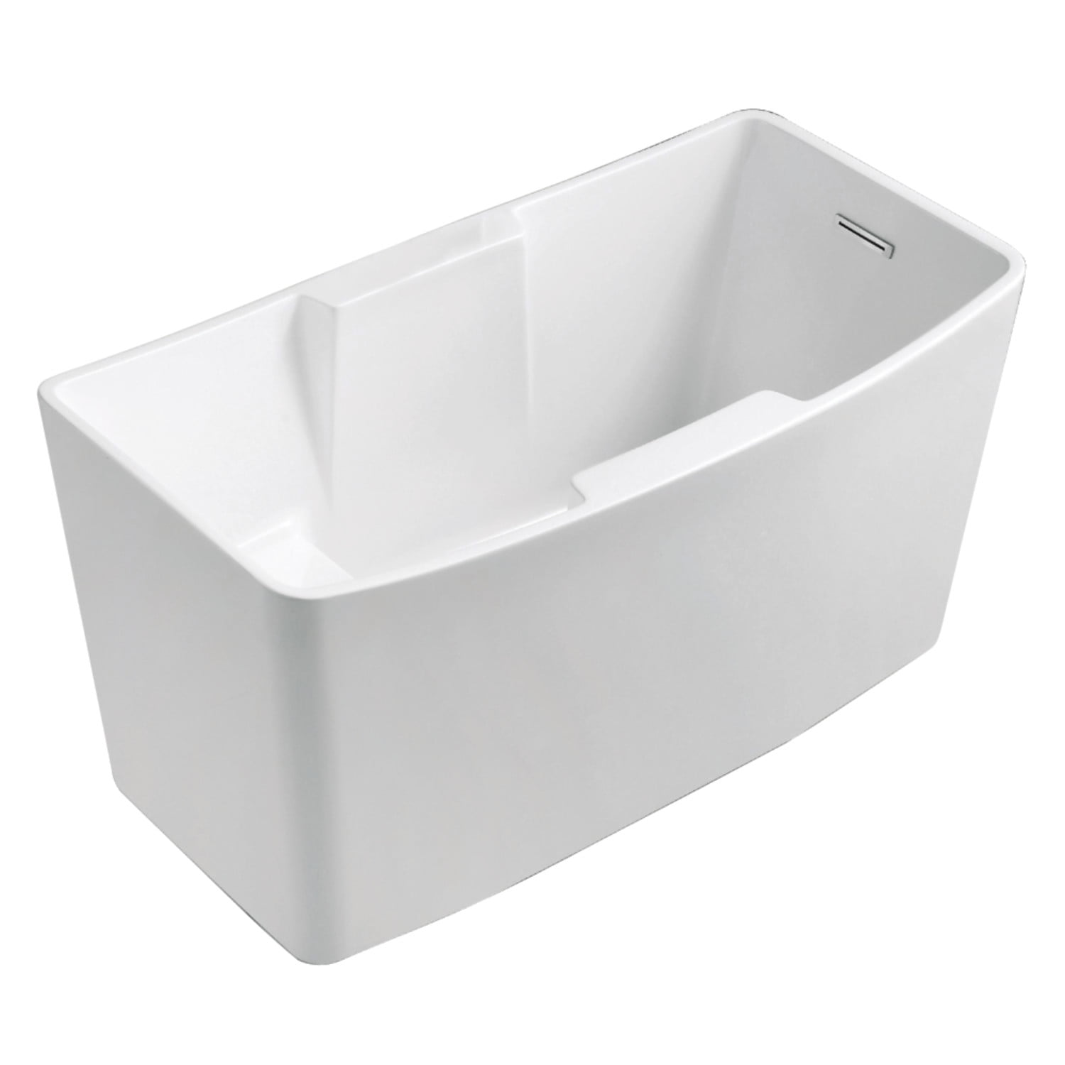 51 Inch Acrylic Freestanding Bathtub - Glossy White