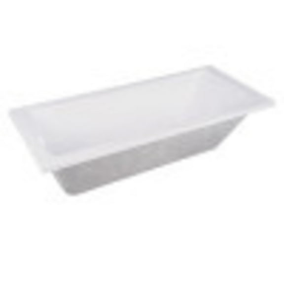 Aqua Eden XVTPN593017 59-Inch Acrylic Rectangular Drop-In Tub with Reversible Drain Hole, White