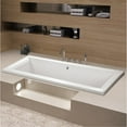 thumbnail image 1 of Aqua Eden XVTPN672817 67-Inch Acrylic Rectangular Drop-In Tub with Reversible Drain Hole, White, 1 of 2