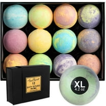 Aqua Elegante Luxury Bath Bombs For Men - Gift Set of 12 Large Bathbombs With Organic Essential Oils